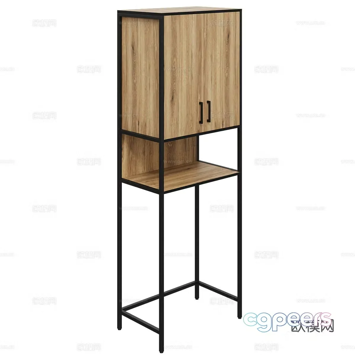 Nordic decorative cabinet side cabinet 3d model