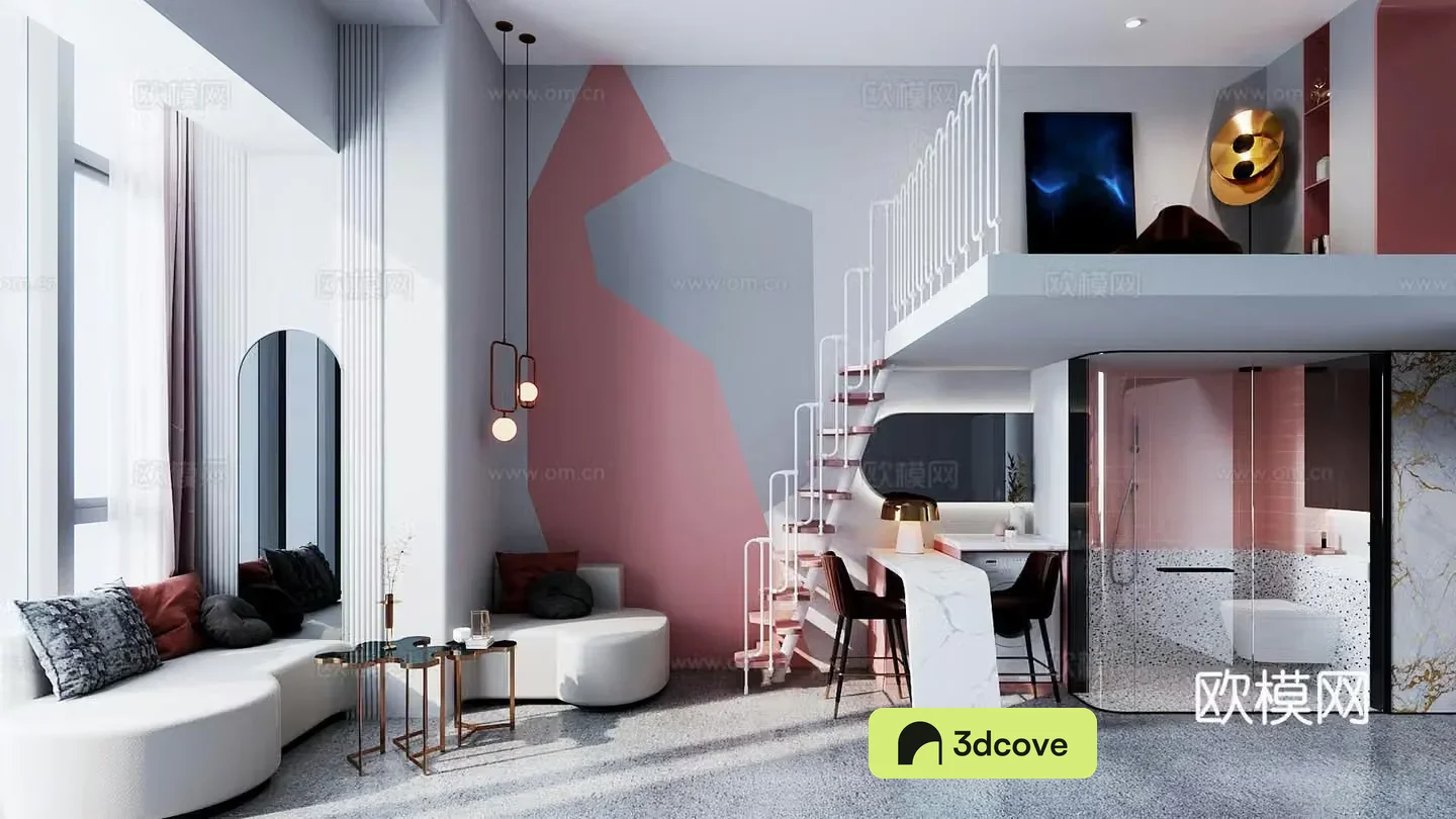 Modern single apartment