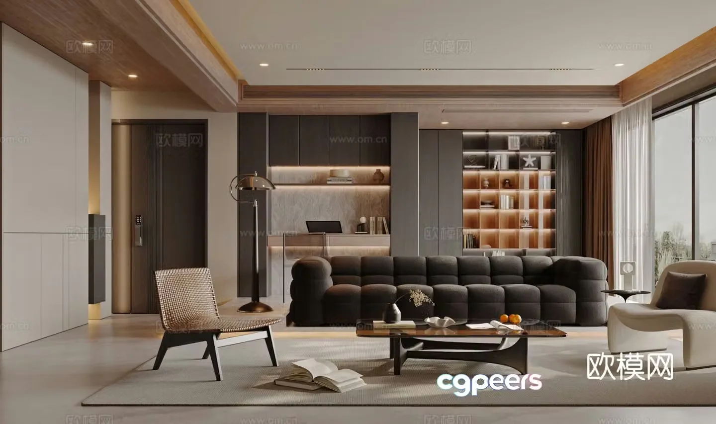 Modern living room 3d model