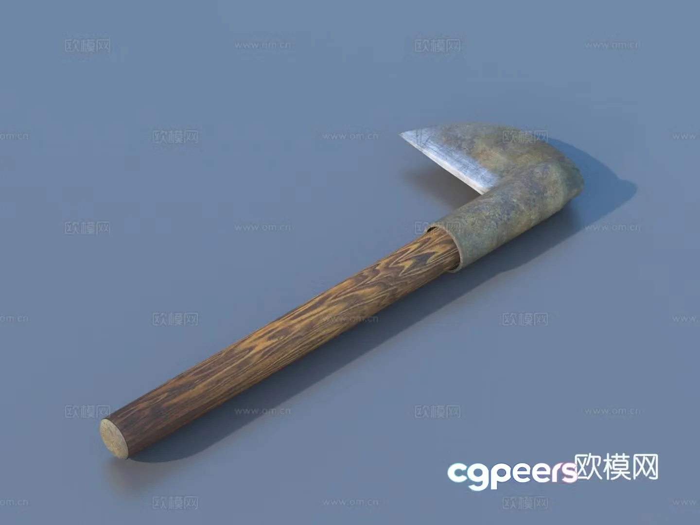 Hat knife sickle farm tool mowing knife 3d model