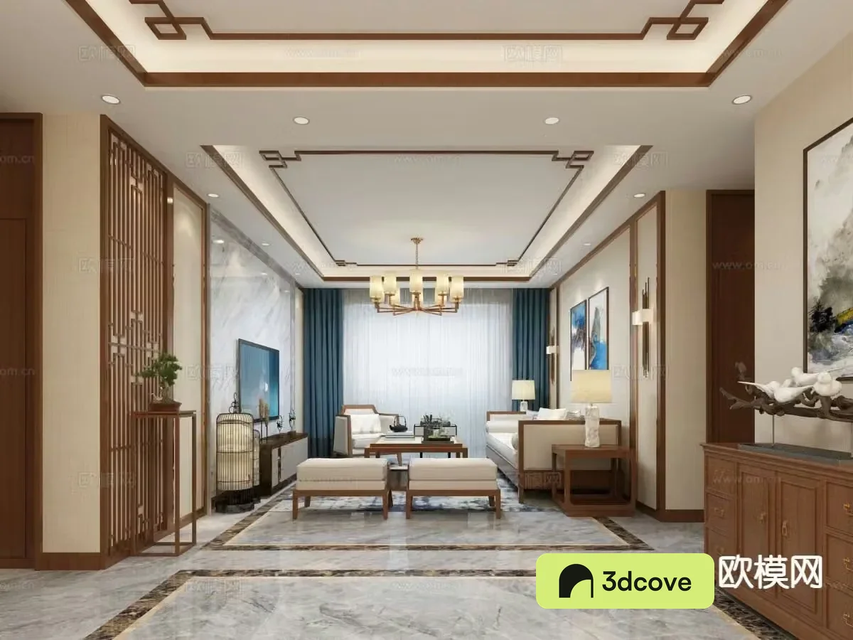 New Chinese style living room