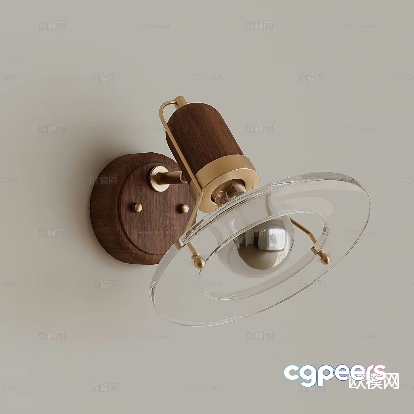 Bauhaus wall lamp medieval style wall lamp 3d model