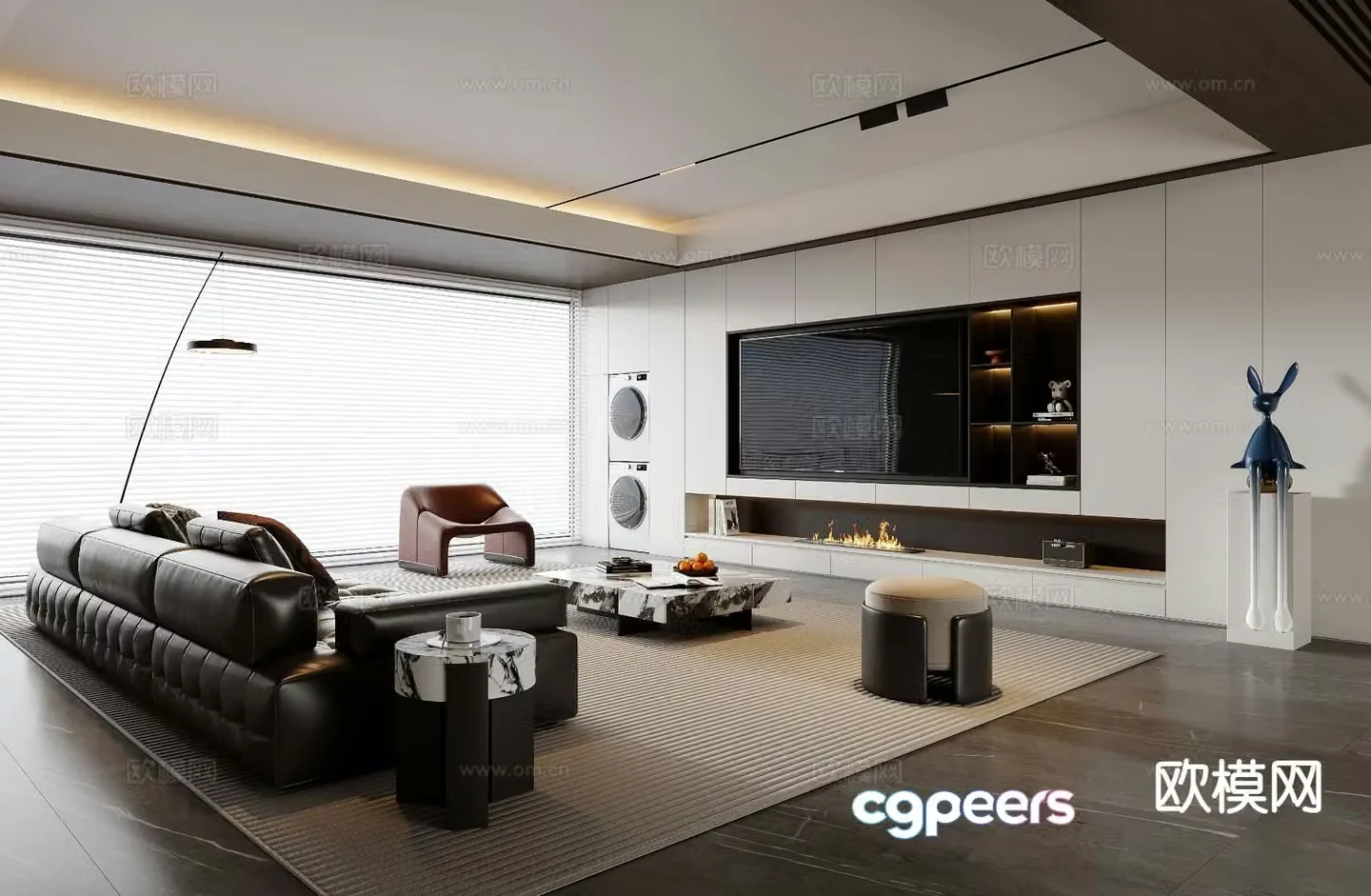 Italian living room 3d model