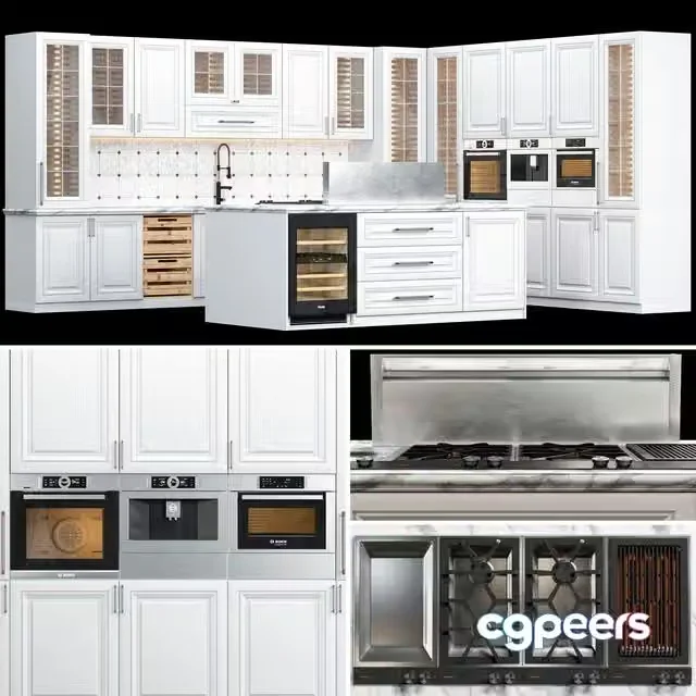 3ds Max Free – kitchen set 01