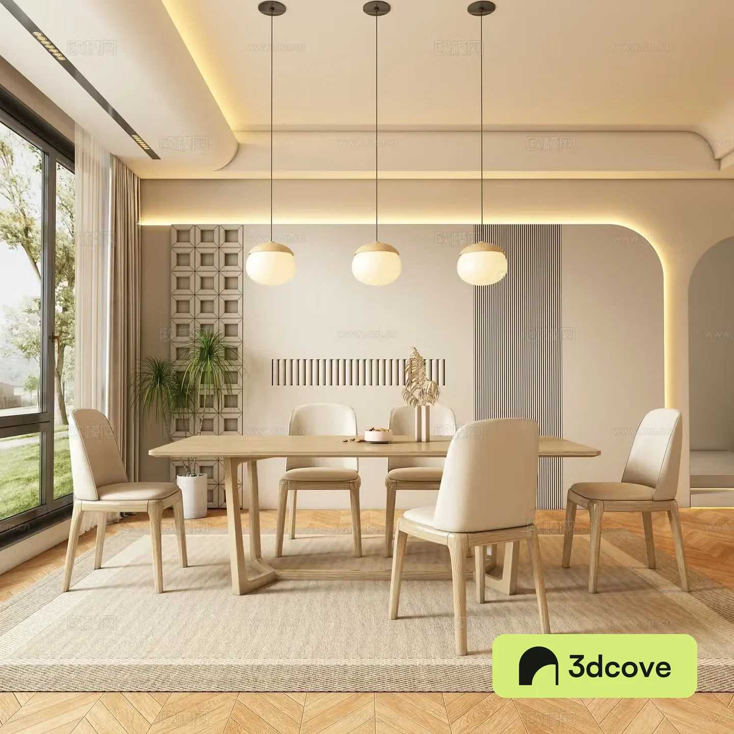 Cream style restaurant