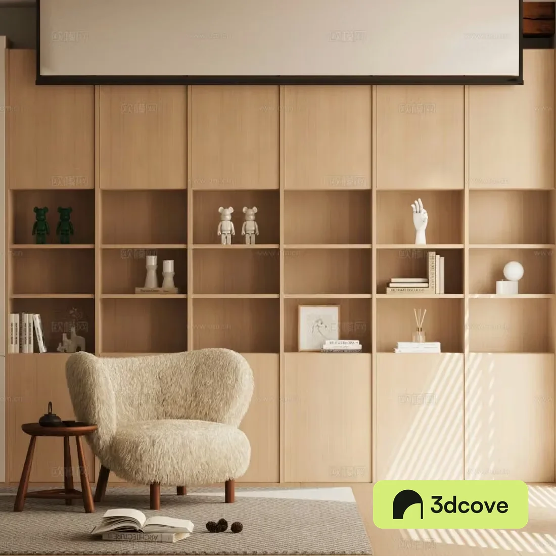 Medium style study living room and study medium style single sofa medium style leisure chair sofa chair 3d model