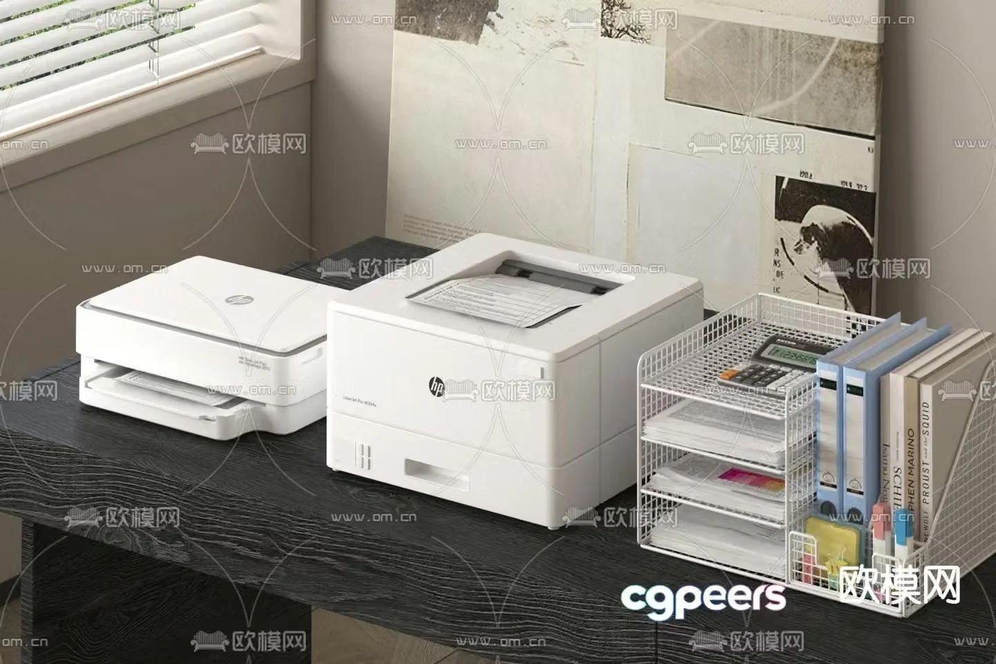 printer copier shredder 3d model