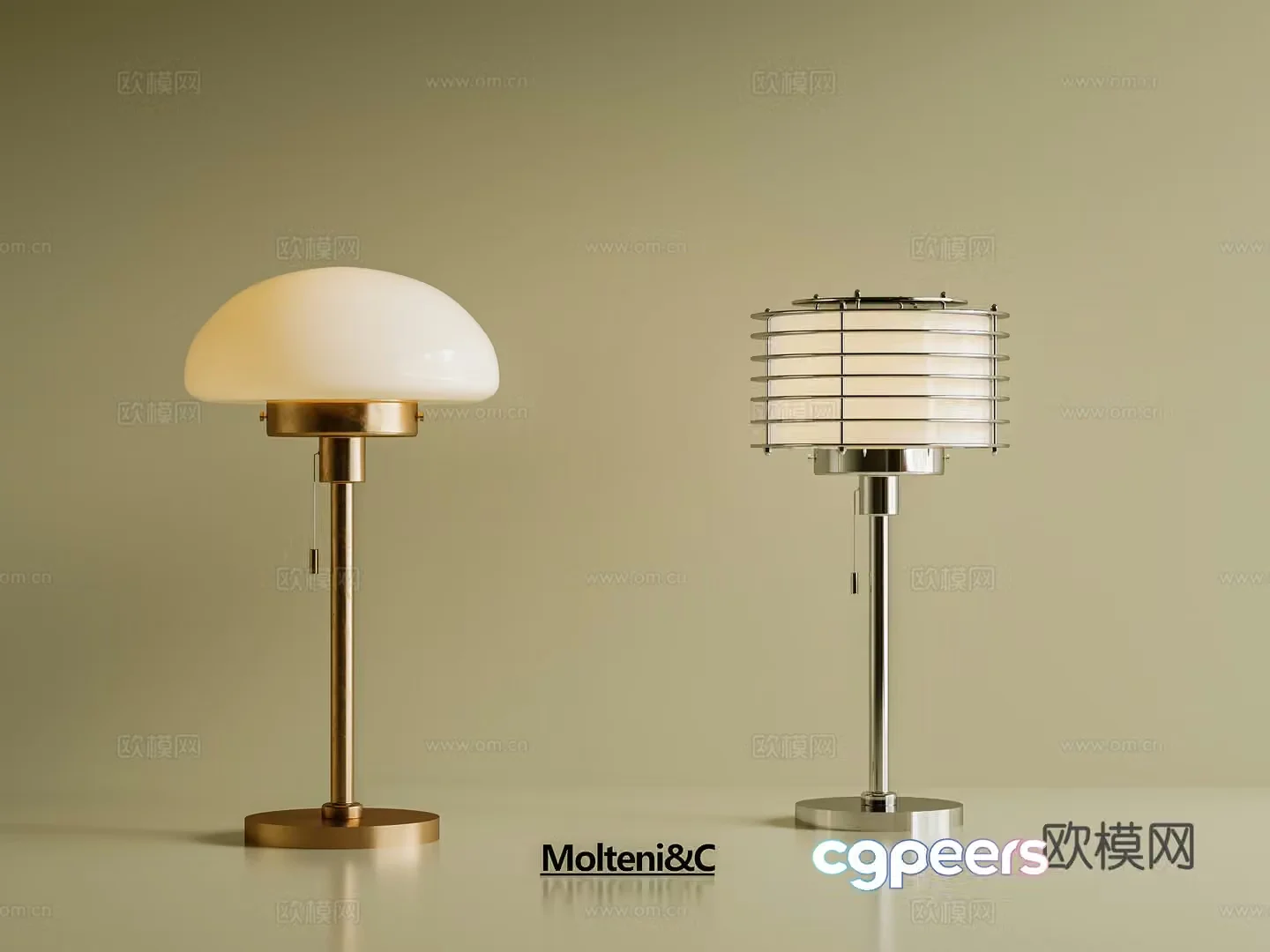 Modern medieval table lamp Modern minimalist table lamp Medium medieval table lamp Bauhaus table lamp Metal table lamp 3D model