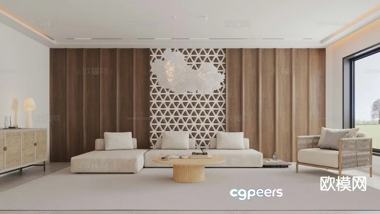 Medieval style living room 3D model