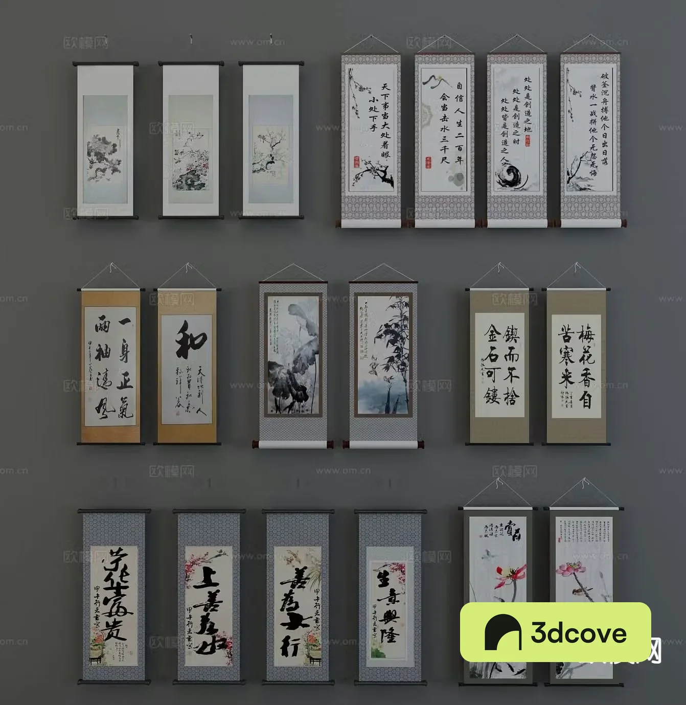 New Chinese style decorative painting ink painting hanging painting
