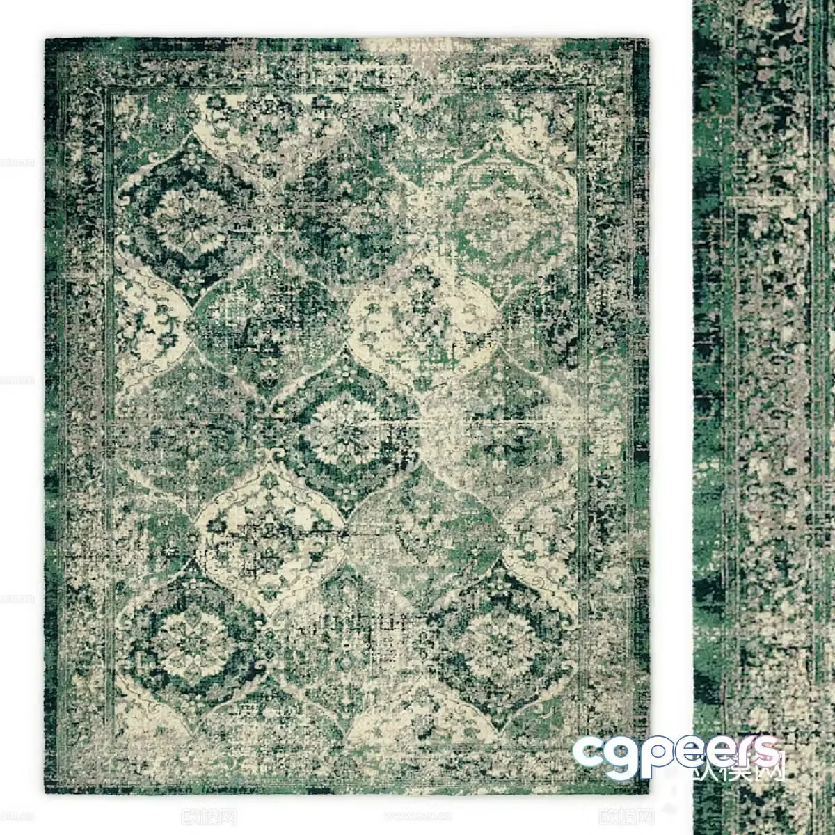 Modern carpet Square carpet Carpet 3d model