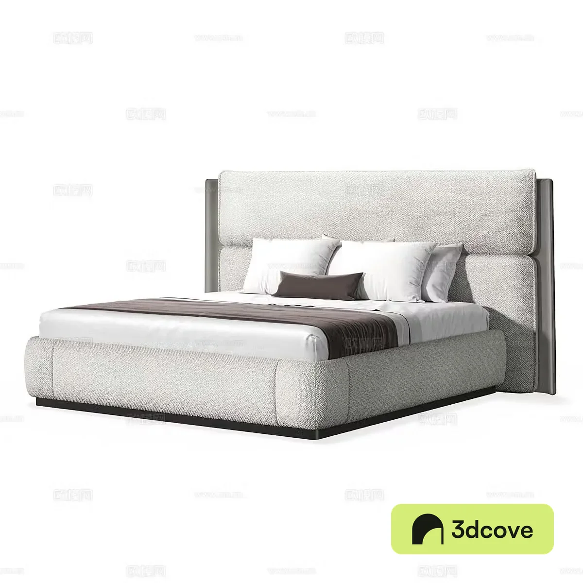 Modern minimalist double bed