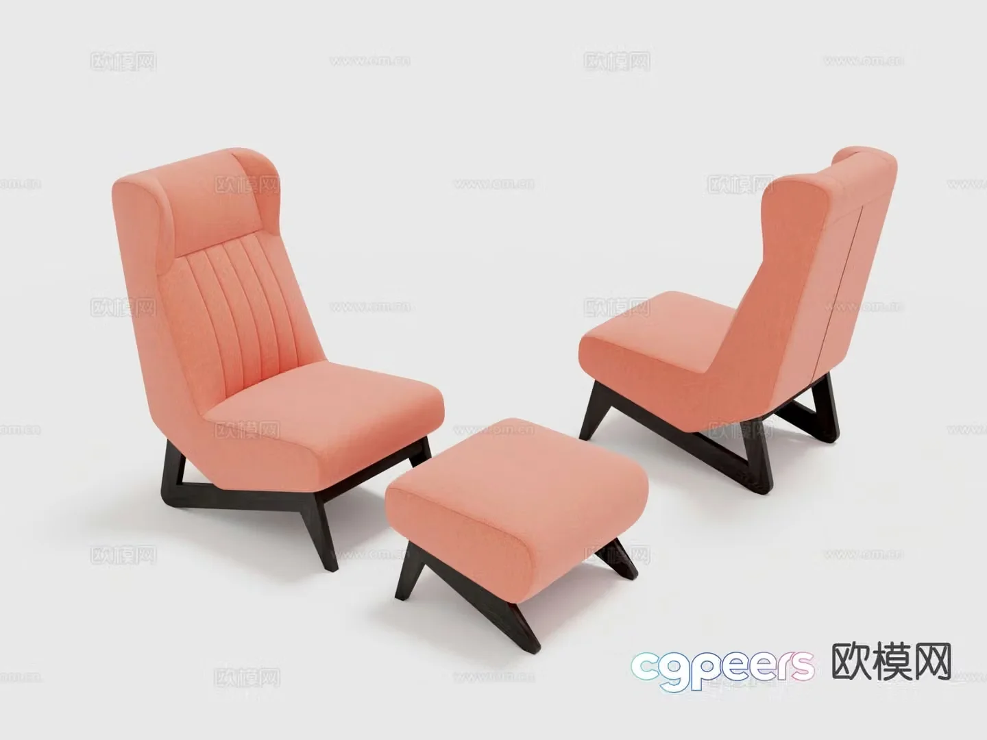 Modern leisure sofa 3d model