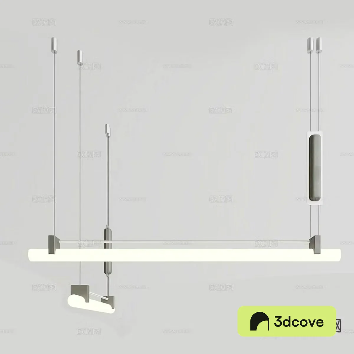 Light luxury chandelier straight chandelier