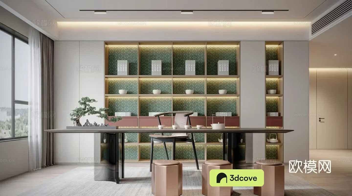 Modern tea room