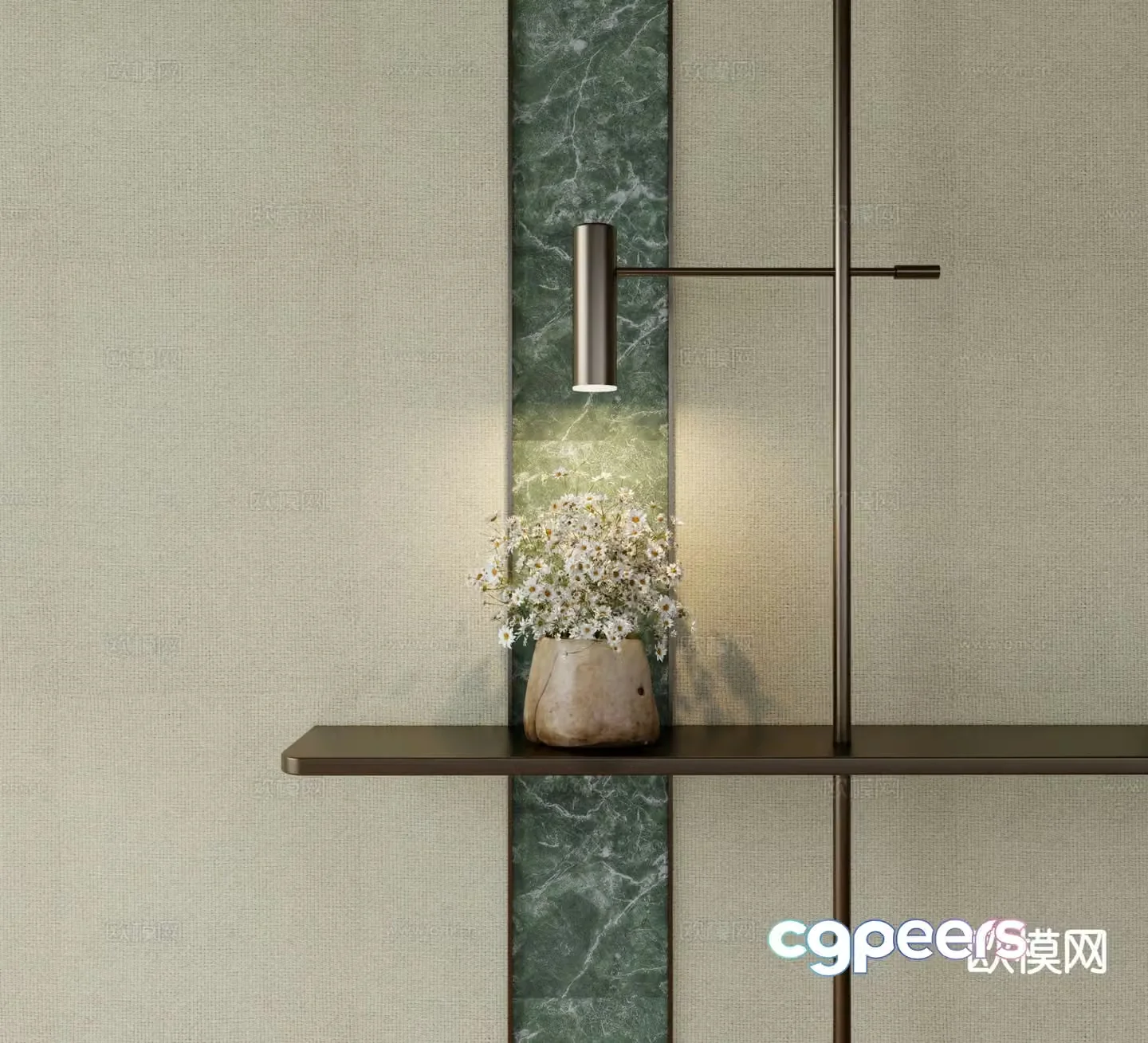 Modern wall light decorative wall light metal wall light 3d model