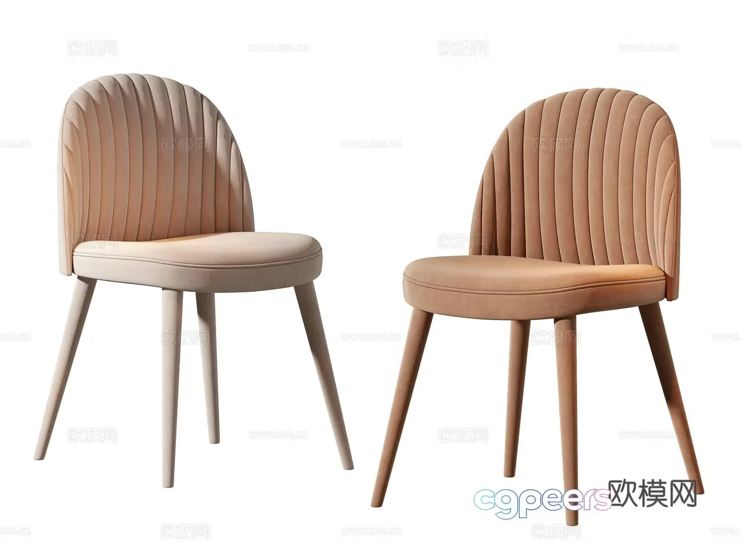 Modern single chair 3d model