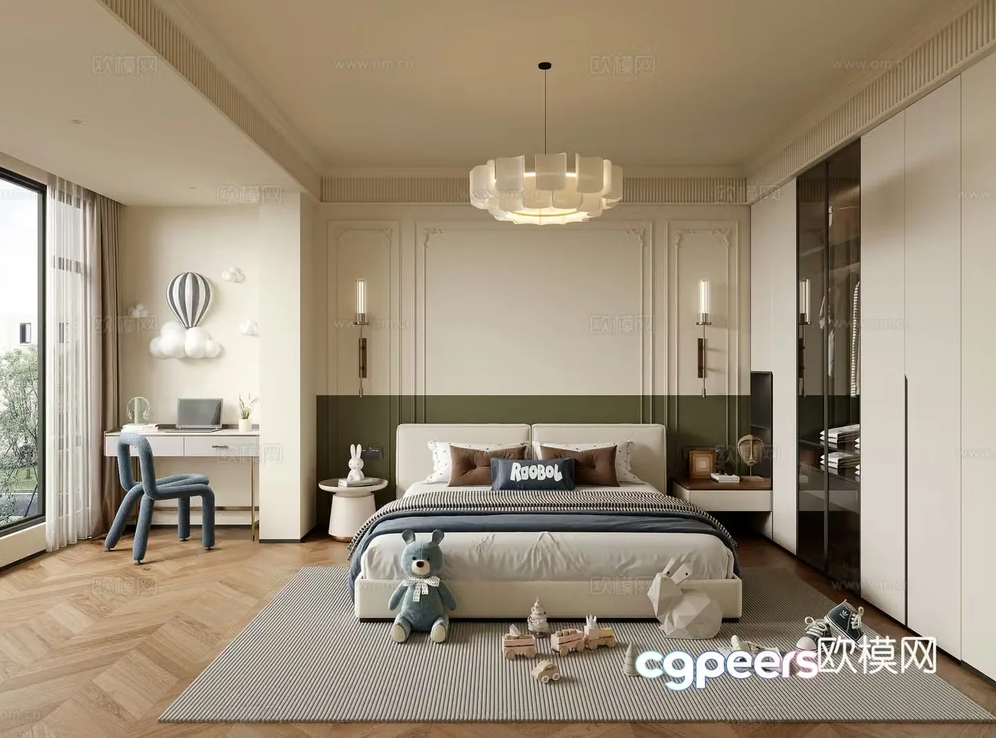 French boy room 3d model