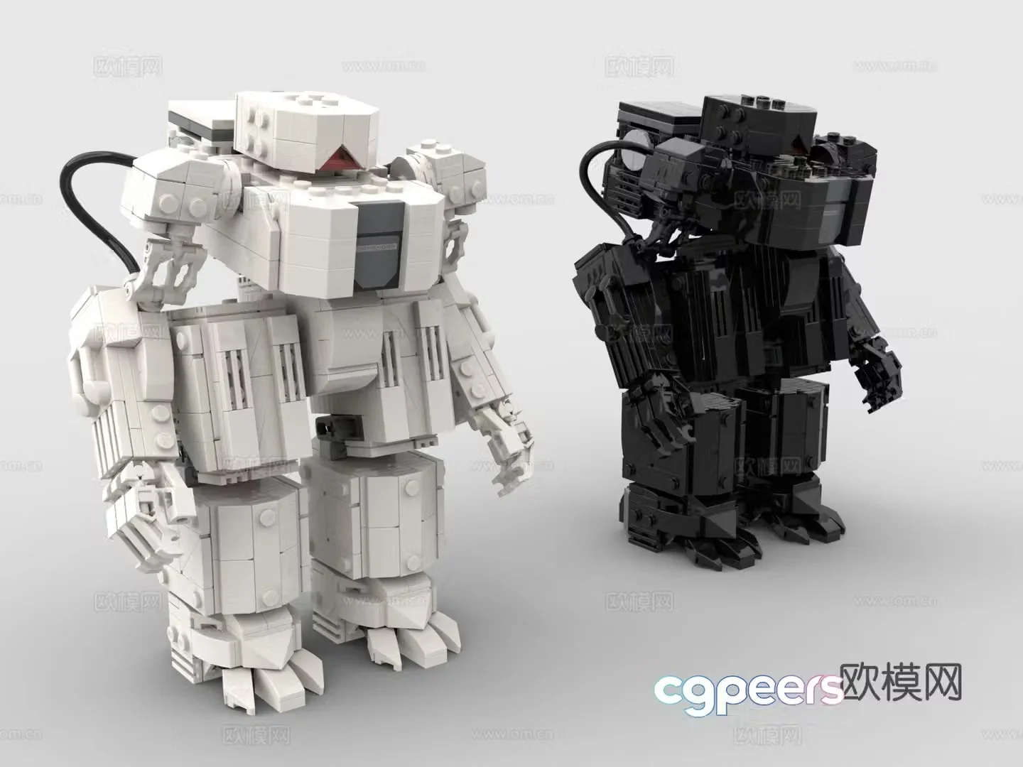 Lego Lego toy building block combat robot Gundam Mermid 3D model