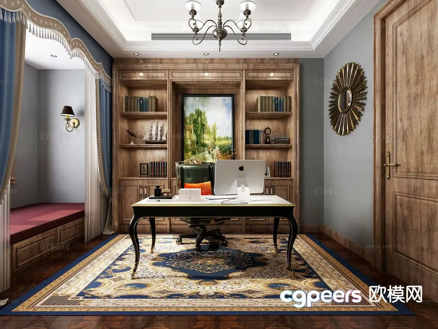 European style study 3D model