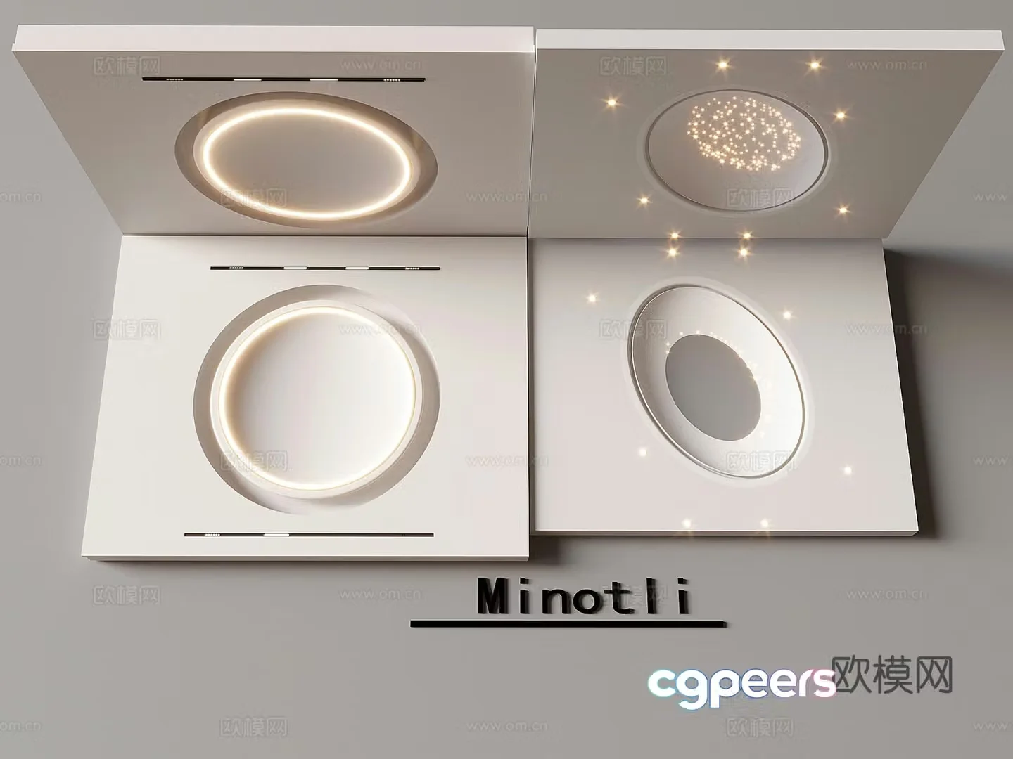 Modern ceiling 3d model