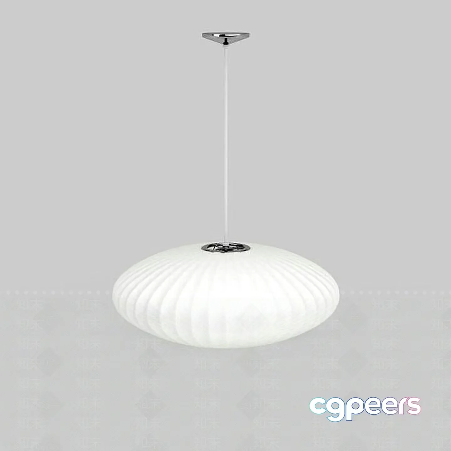 A White Light Fixture 3D Model – 17054 – VRAY Render