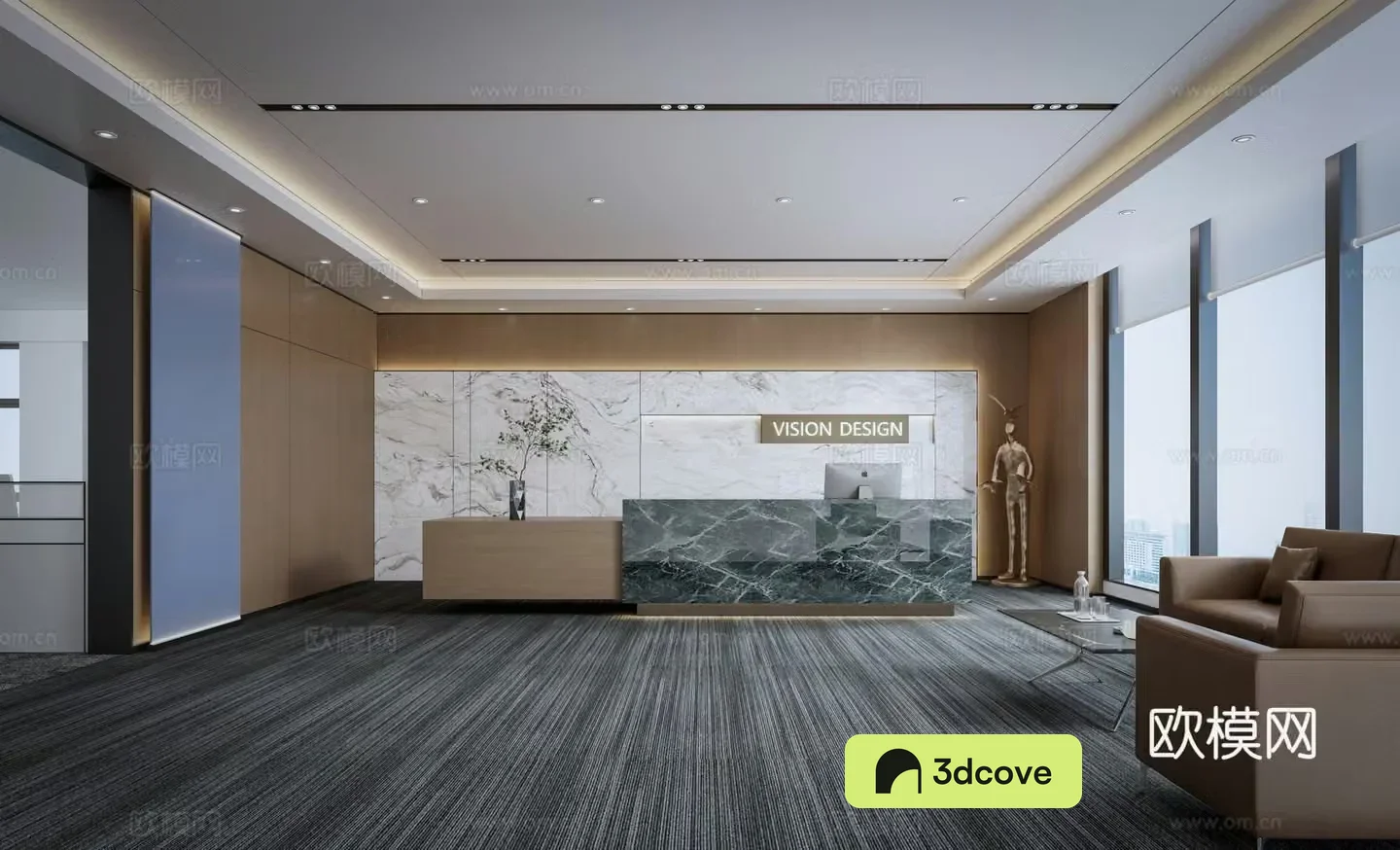 Modern company front desk