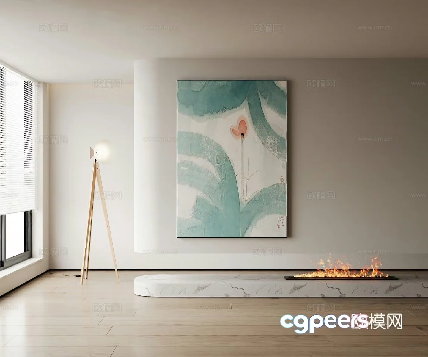 Modern decorative painting 3d model