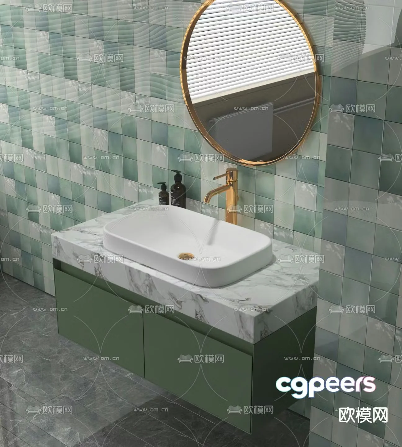 Bathroom cabinet bathroom 3d model