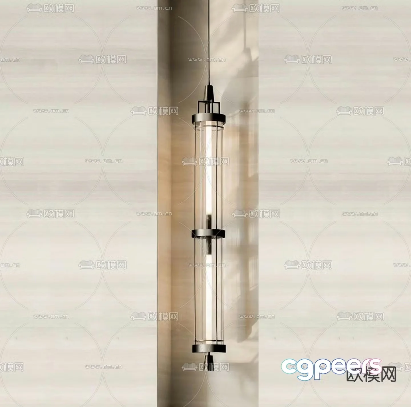 CCD Simple Wall Light Long Wall Light 3D Model