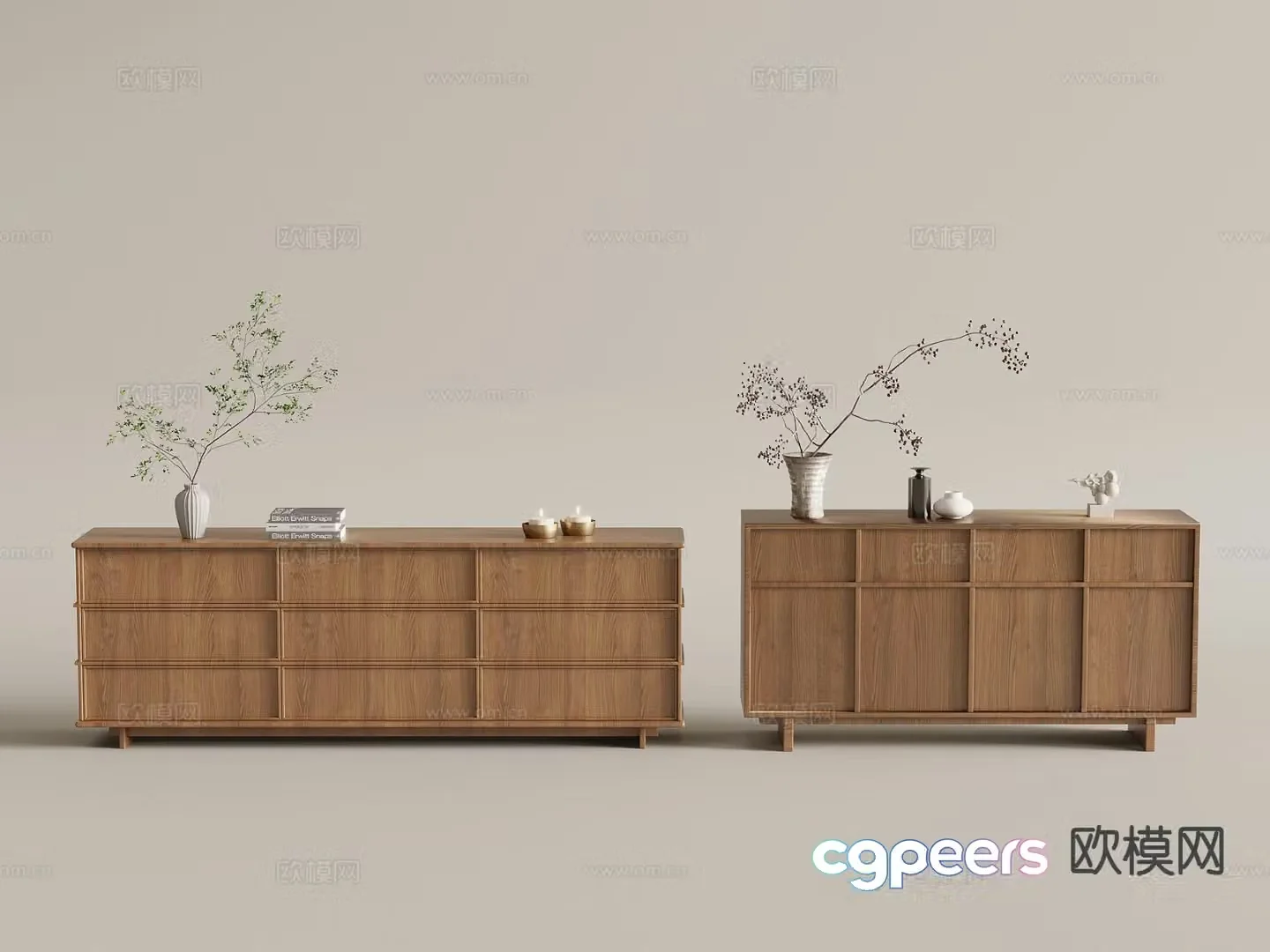 Medieval style chest of drawers side cabinet end view cabinet entrance cabinet 3D model