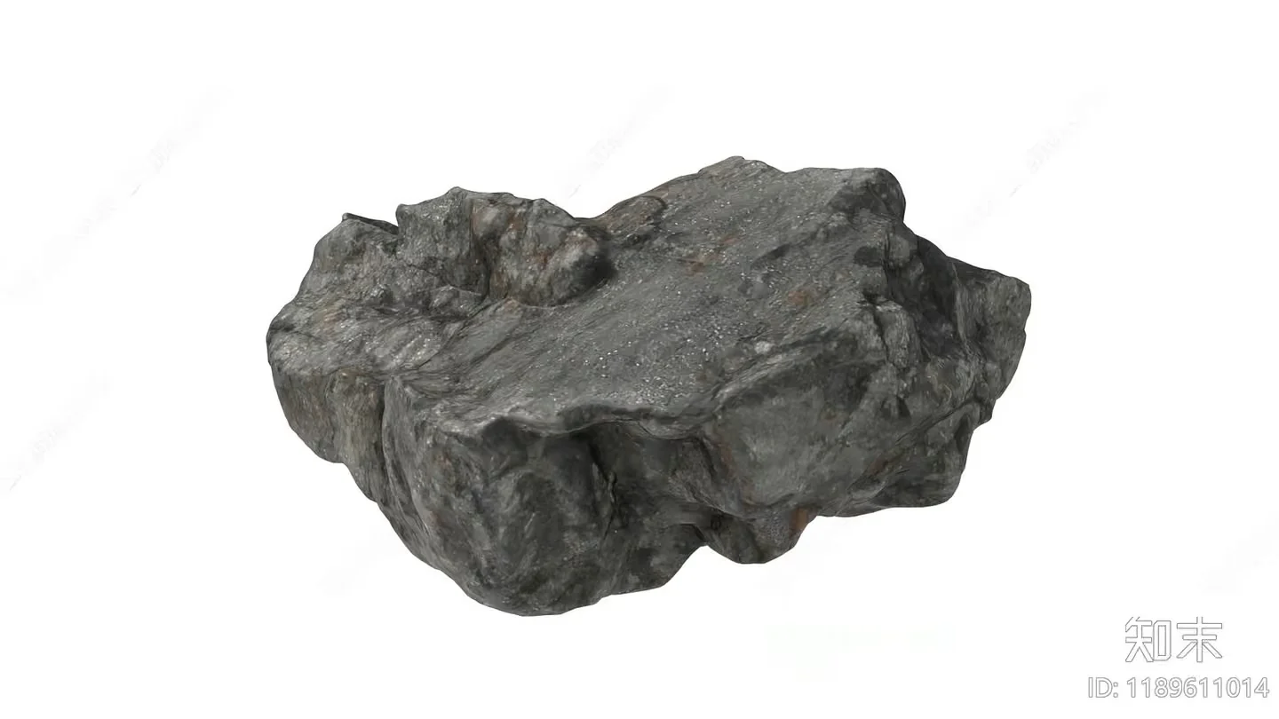 A Gray Rock 3D Model – 14815 – CORONA Render