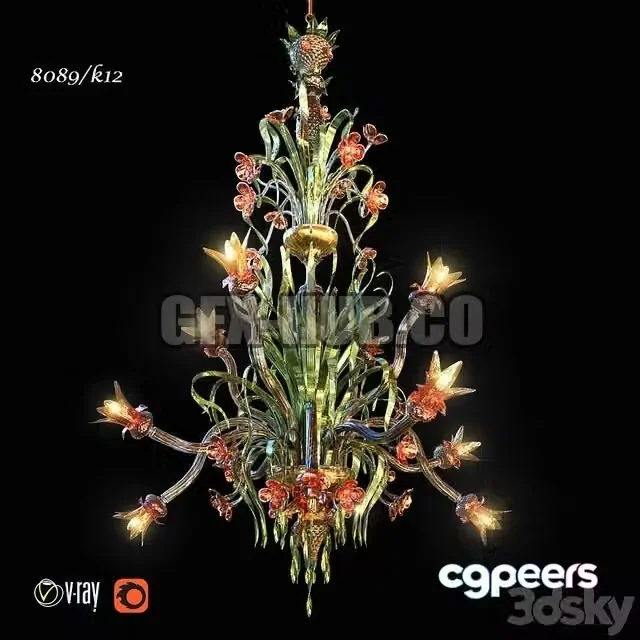 3ds Max Free – chandelier DeMajo 8089K12