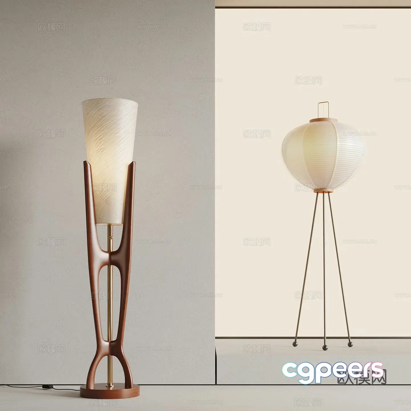Floor lamp Middle style Floor lamp 3D model