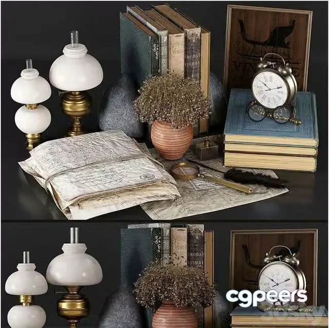 3ds Max Free – Old decorativ set