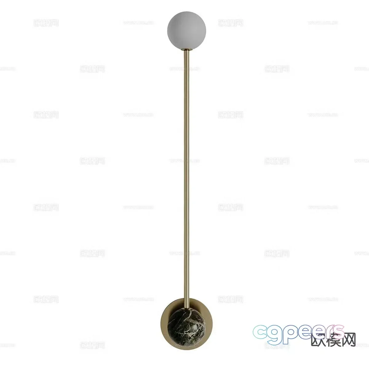 Light luxury wall lamp 3D model
