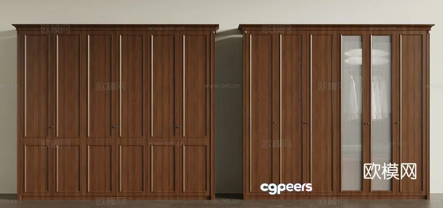 Wardrobe American wardrobe 3d model