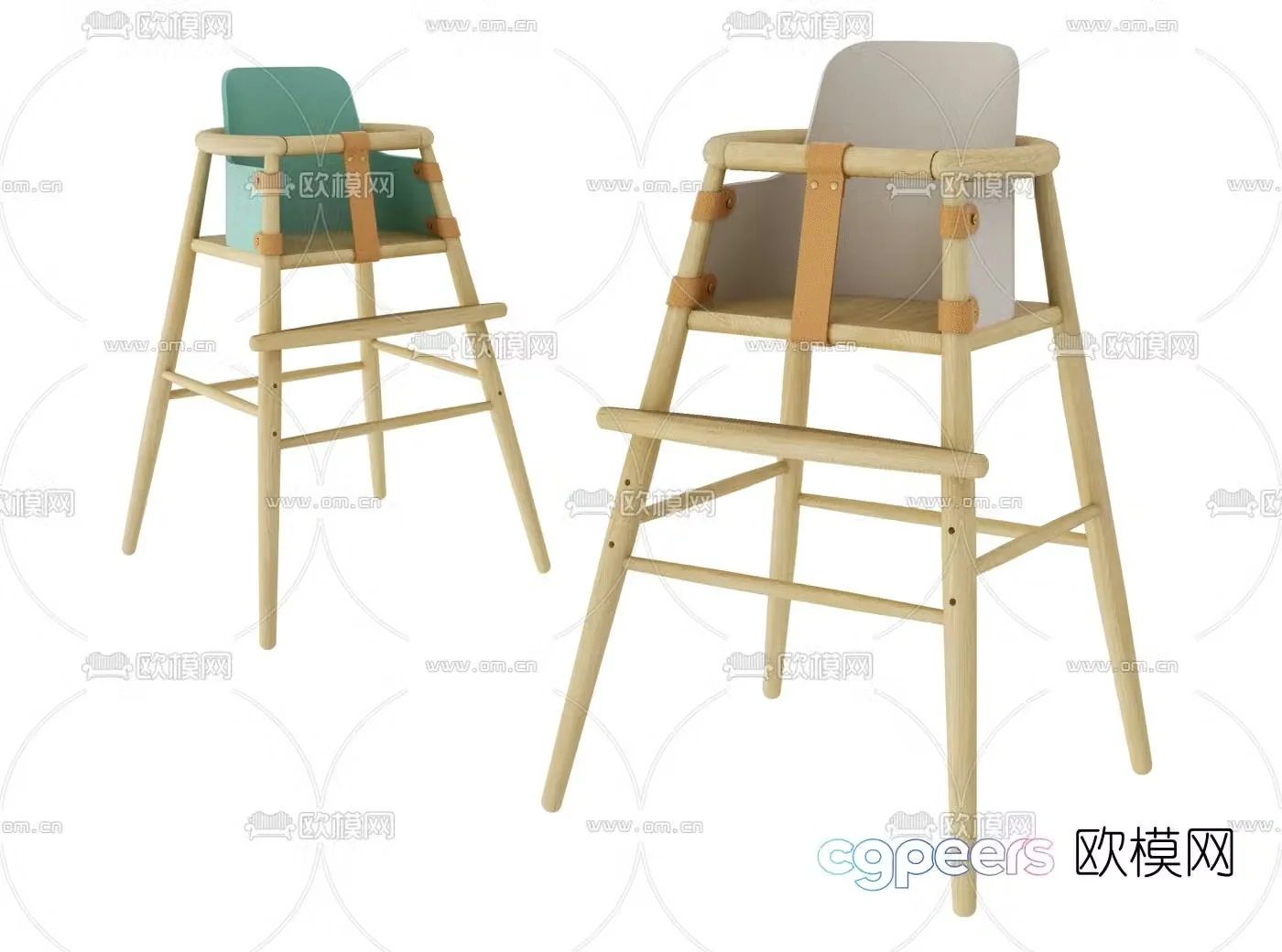 Modern children’s chair 3d model