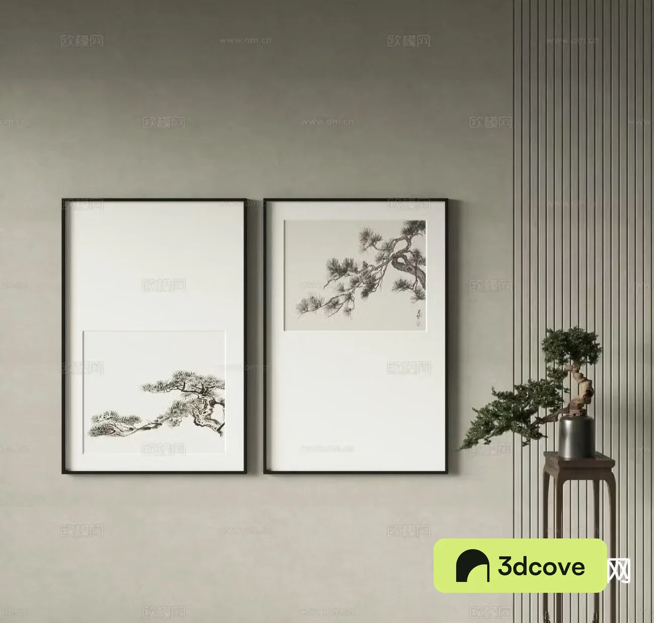 New Chinese style ink painting decorative painting