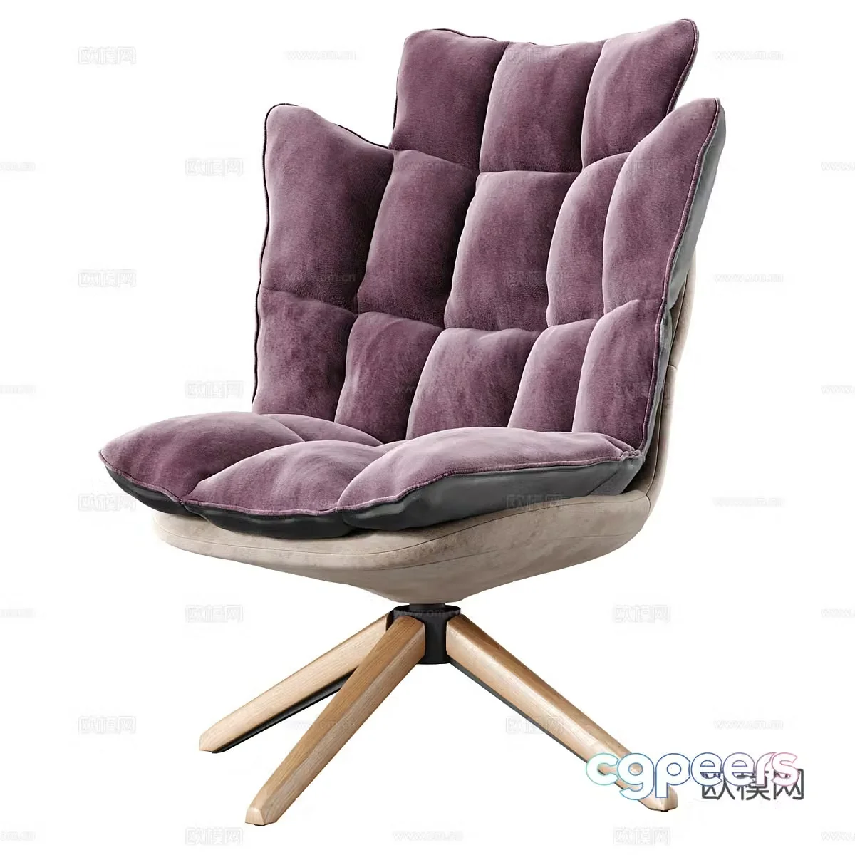 Modern Italian Husk Armchair 3d Model