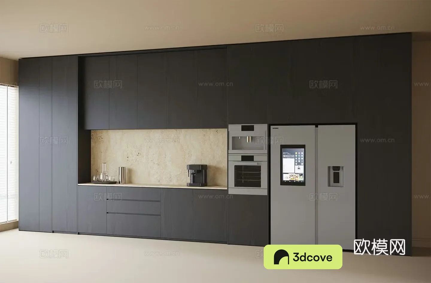 Modern sideboard cabinet refrigerator cabinet
