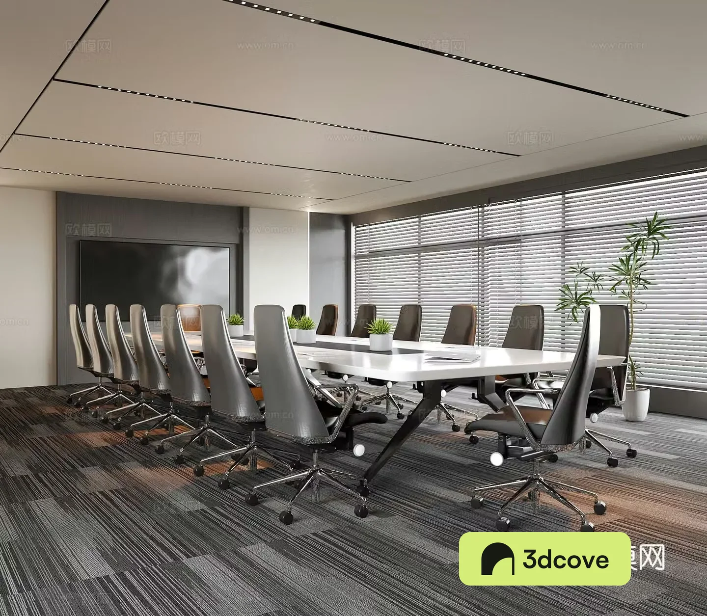 Modern conference room conference table chair office chair conference table