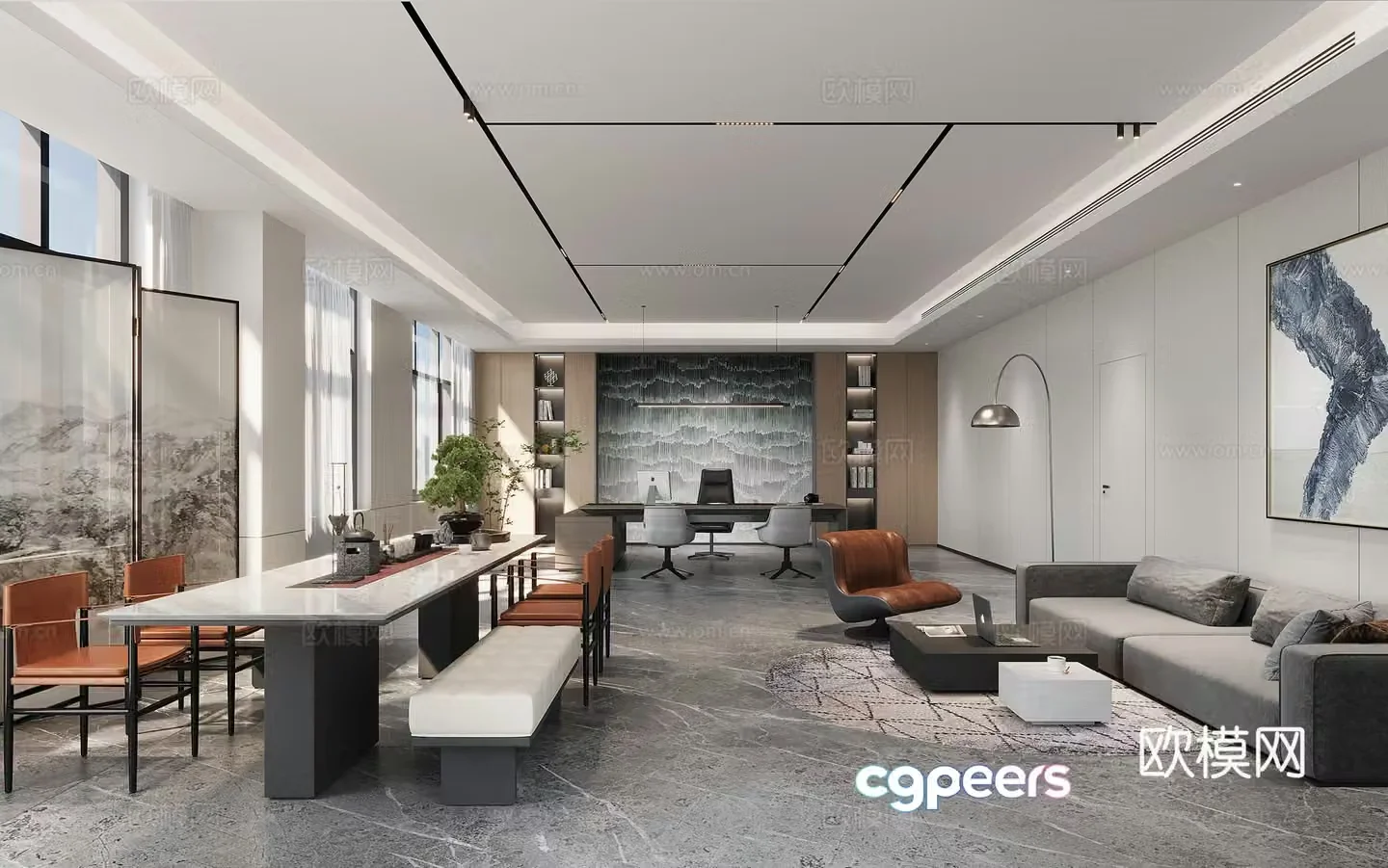 Modern manager’s room chairman’s room 3D model