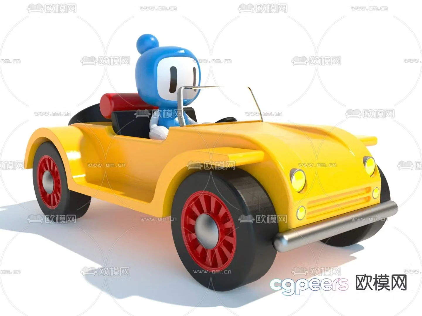 toy car cartoon car 3d model