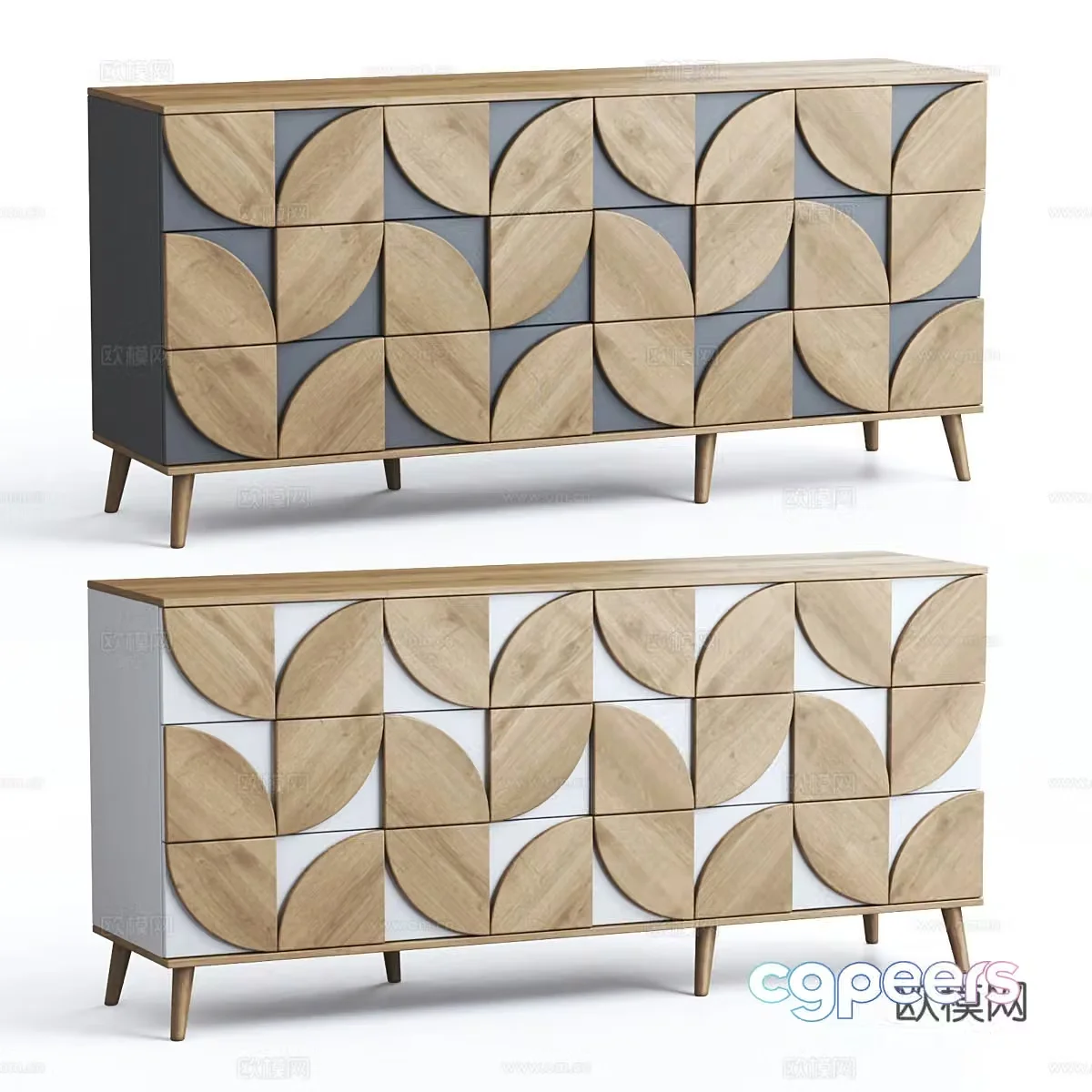 Modern entrance cabinet 3D model