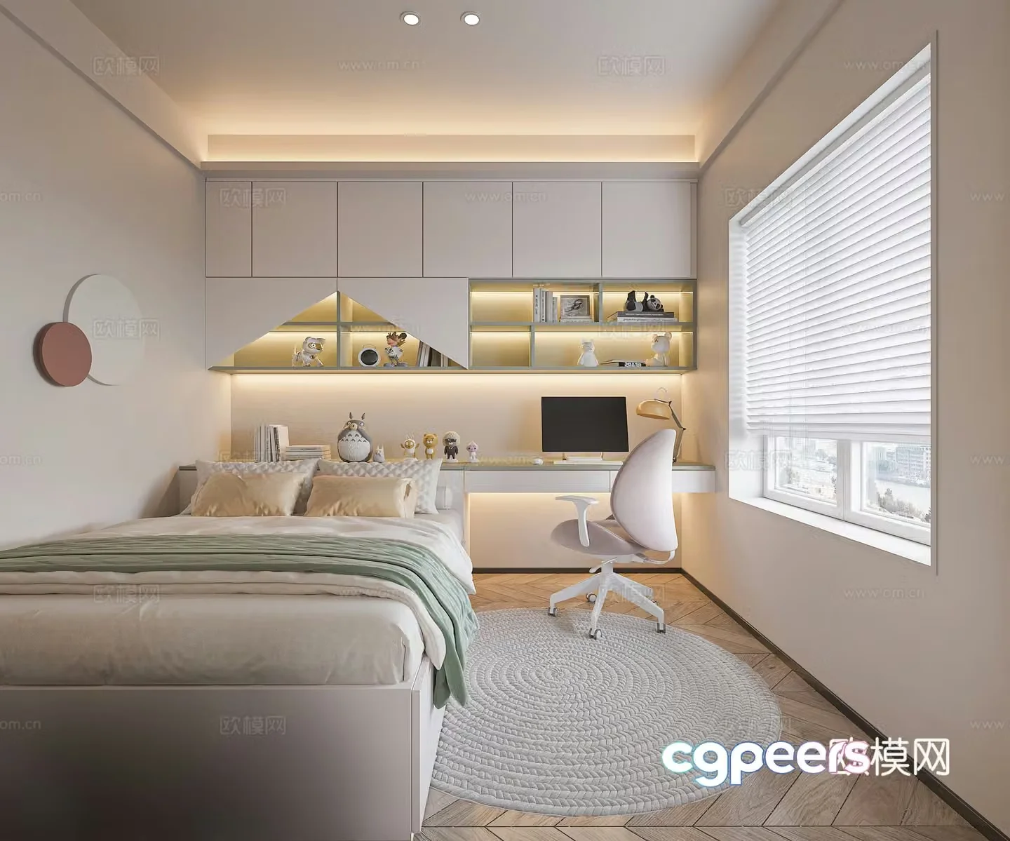 Modern children’s room 3d model