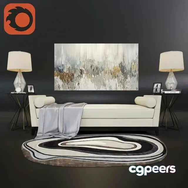 3ds Max Free – A set of furniture and decor
