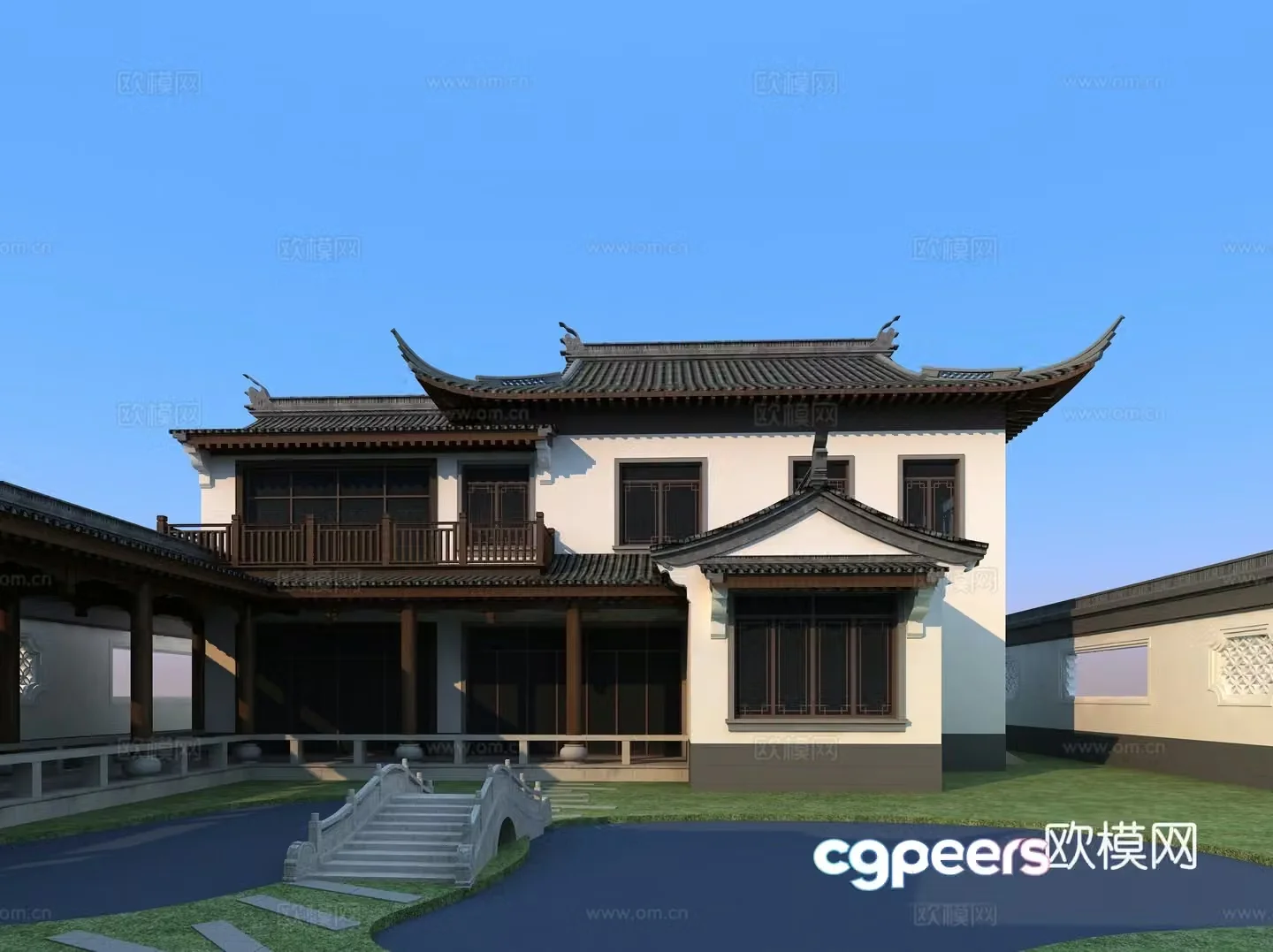 3D model of Chinese folk ancient architecture