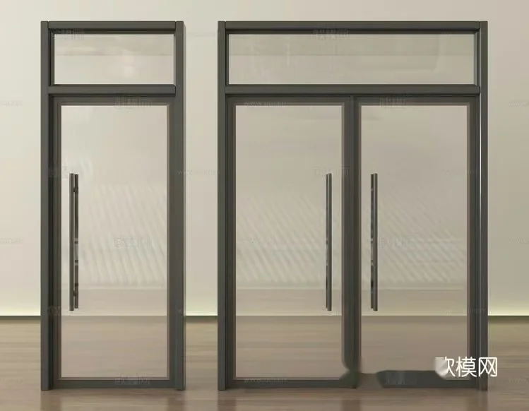 Modern Glass Doors 3D Model – 2647 – VRAY Render
