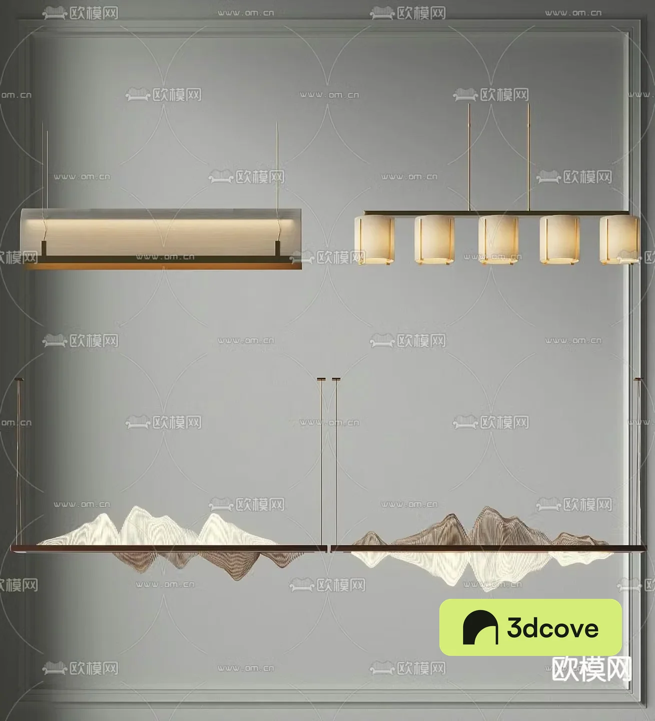 New Chinese style chandelier mountain chandelier